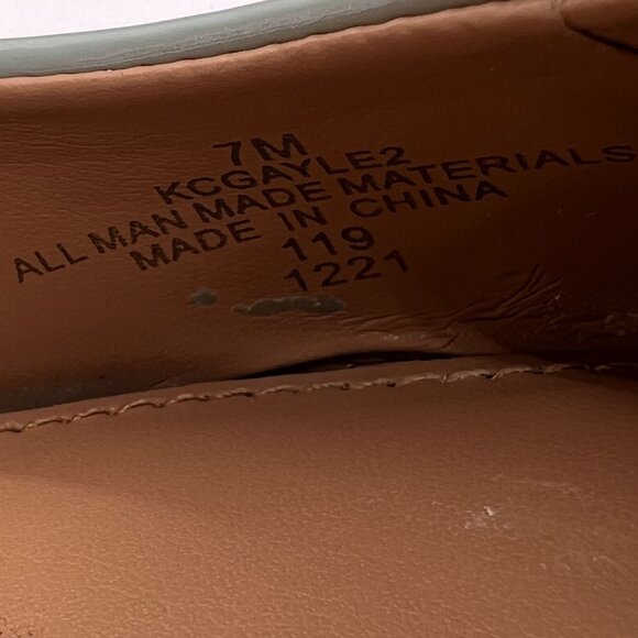 Calvin Klein Gayle Womens 7 Patent Leather Aqua Pointed Toe Dress Pump Timeless - Picture 14 of 16